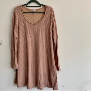 Francesca’s Blush Long Sleeve Dress